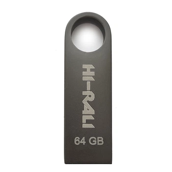 Флеш накопитель USB 64Gb Hi-Rali Shuttle, черный, USB 2.0 (HI-64GBSHBK)