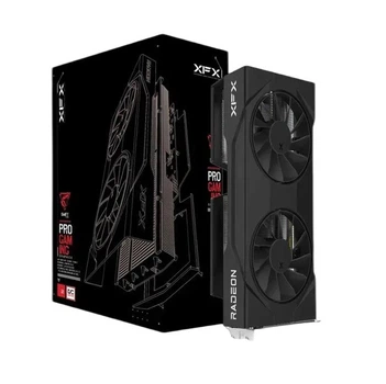 Видеокарта Radeon RX 9060 XT, XFX, Swift OC Gaming, 16Gb GDDR6, 128-bit, HDMI/2xDP, 3320/20000 MHz, 8-pin (RX-96TSW16BQ)
