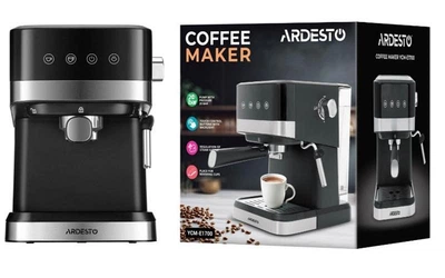 Кофеварка Ardesto YCM-E1700, 1050, эспрессо рожковая, резервуар для воды 1.5 л, для 2 чашек