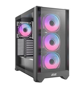 Корпус 2E Gaming Dominator Pro (G2302B), чорний, без БП, Mid Tower, для ATX/Micro ATX/Mini ITX, 1xType-C/2xUSB 3.0, макс.
