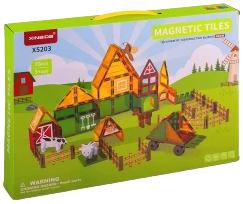 Klocki magnetyczne Ricokids RK-781 farma zwierząt 76 elementów 778100 (5903890630669)