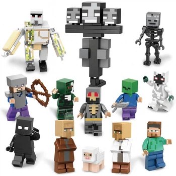 Конструктор Minecraft XL04 — набор фигурок 13 героев, 150 деталей