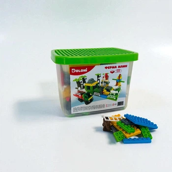 Конструктор DOLONY TOYS Ферма в пластиковом боксе 202 дет (013888/06)