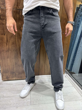 Чоловічі джинси John Lucca MOM, 100% бавовна,34 Темно-сірий