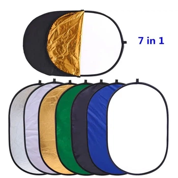 Овальный отражатель Profi-light 7 в 1 для фотосъемки 80×120 см (E1F5E0F2C41E)