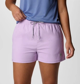 Женские спортивные шорты COLUMBIA с защитой UPF 50 1159852044 (Сиреневый L)