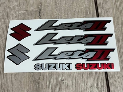 Комплект наклейок SUZUKI LETS 2 ( сузукі летс 2 ) цвет серый металлик