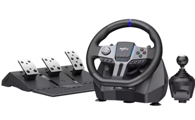 Ігрове кермо PXN V9 GEN2 з педалями і коробкою передач для PS4, PS3, Xbox X/S, PC (PXN-V9GEN2)