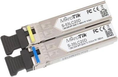 Модуль MikroTik S-3553LC20D, 1xLC, 1310/1550 нм, 20km, SM, SFP