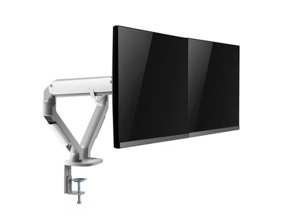 Кронштейн настольный для монитора 17-32' OfficePro MA422S, серебристый, для двух экранов, VESA 100x100 мм/75x75 мм, регулировка