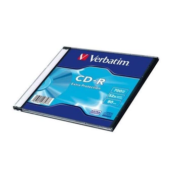 Диск CD-R Slim Case, Verbatim "Extra Protection", 700Mb, 52x (43347)