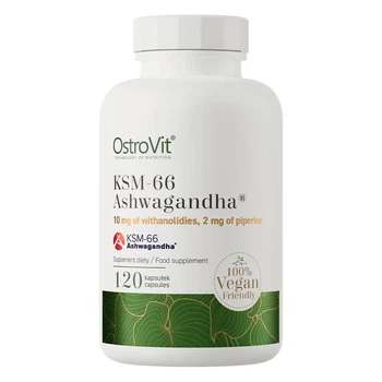 Ашваганда KSM-66, Ashwagandha KSM-66 VEGE, OstroVit, 120 капсул
