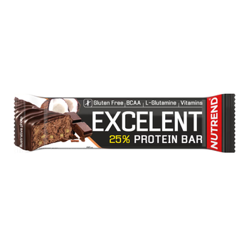 Протеїновий батончик, EXCELENT Protein Bar, NUTREND, 85 грам (Шоколад з кокосом)