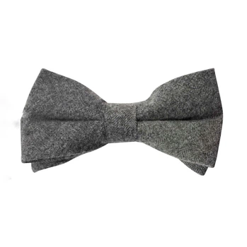 Маленькая Bow Tie House шерстяная бабочка серая елочка 19156