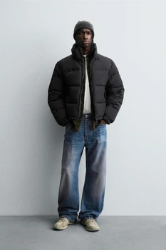 Дута куртка Zara чорний 3918/415/800 M