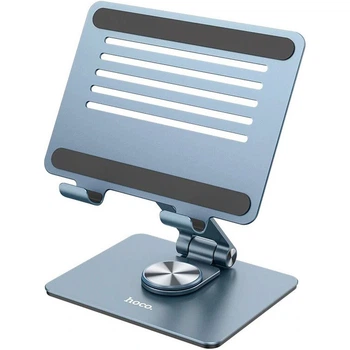 Подставка для планшета/ноутбука 7"-12.9" Hoco PH52 Might Metal Rotating Tablet Desktop Holder Grey [91056]