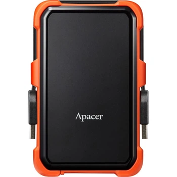 Зовнішній жорсткий диск Apacer AC630 1TB Black/Orange (AP1TBAC630T-1) [107229]