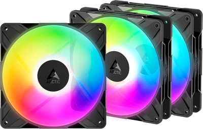 Набір вентиляторів Arctic P14 Pro Reverse ARGB 3 Pack Black (ACFAN00327A)