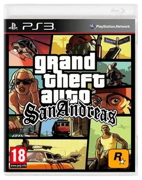 Grand Theft Auto San Andreas, английская версия - диск для PlayStation 3