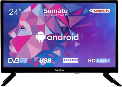 LED телевізор 24" Smart TV Sumato 24HTS03