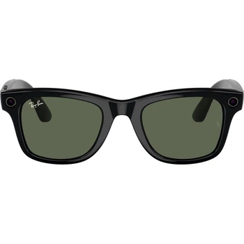 Смарт-очки Ray-Ban Meta Wayfarer Gen 2 Standard Shiny Black Frame / G-15 Green Lenses (RW4012 601/71 50-22) [148631]