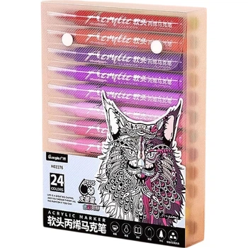 Фломастеры Guangbo Storage Acrylic Marker H02276 24 Colors [118603]