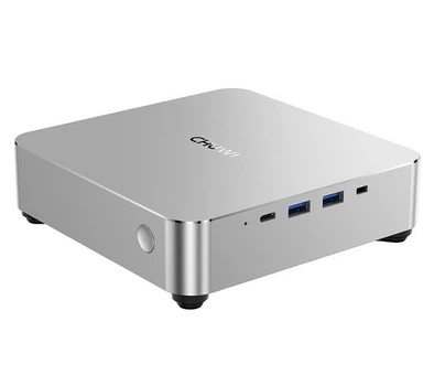 Неттоп Chuwi AuBox, серебристый, Core i7-13620H (10x2.4-4.9 GHz), 32Gb DDR4, 1Tb SSD NVMe, UHD Graphics, WiFi 6, bloetooth 5.3,