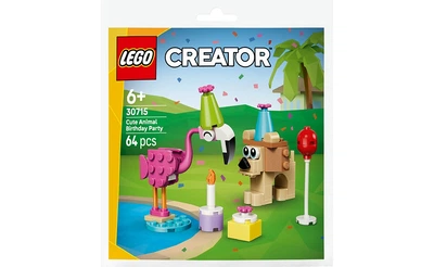 Конструктор LEGO Чарівна вечірка тваринок до дня народження 64 деталей (30715)