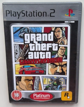 Диск для PlayStation 2 - Grand Theft Auto Liberty City Stories Platinum, английская версия, Б/У
