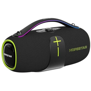Портативная колонка Hopestar A85, мощность 400W, 4 динамика (с сабвуфером), TWS, Bluetooth 5.3, IPX5, AUX, USB, TF (microSD), FM-радио Black