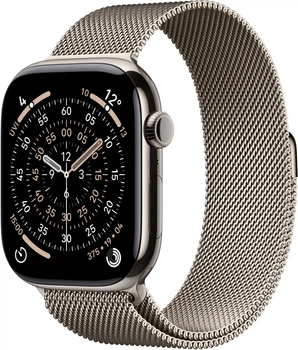 Смарт-годинник Apple Watch Series 11 GPS + Cellular 46mm Natural Titanium Case with Natural Milanese Loop - M/L (MFD04)