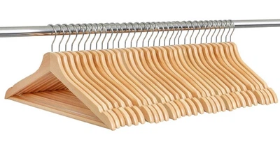 Вішалки для одягу Springos HG0086 дерев'яні 30 шт Світло коричневі (5908455306744)