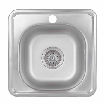 Кухонна мийка Brinex 3838 0,6 мм Satin (BRIN3835SAT06)