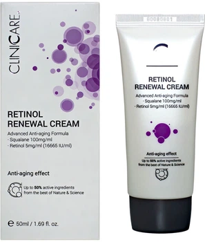 Восстанавливающий крем ClinicCare Retinol Renewal cream с Ретинолом 50 мл (C1188) (700343507814)