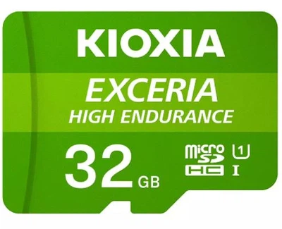 Карта памяти KIOXIA Exceria High Endurance microSDHC 32GB Class 10 UHS-I V10 (LMHE1G032GG2)