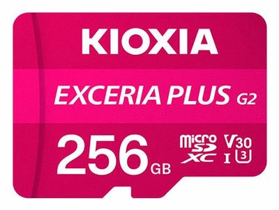Карта памяти KIOXIA Exceria Plus G2 microSDXC 256GB Class 10 UHS-I V30 (LMPL2M256GG2)