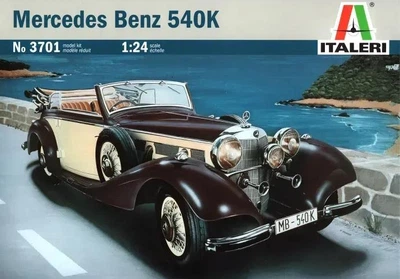 Збірна модель 1:24 автомобіль Mercedes Benz 540K Italeri 3701