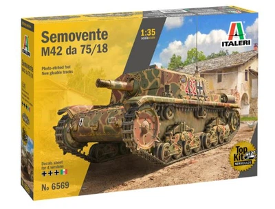 Збірна модель 1:35 італійська САУ Semovente M42 da 75/18 Italeri 6569