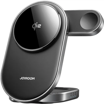 Тримач для телефону Joyroom JR-W17 Qi 15W Black (6941237127082)