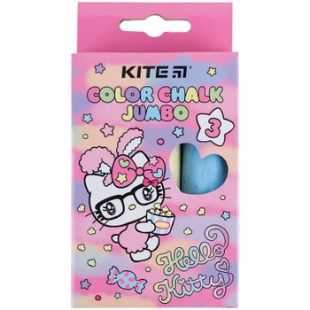 Мел Kite цветные Jumbo Hello Kitty, 3 цвета (HK24-077)
