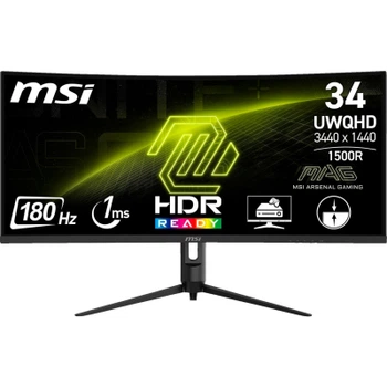 Монітор MSI 34" MAG 342CQR E2 VA Black Curved 180Hz