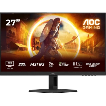 Монітор TFT 27" AOC 27G4HRE, Fast IPS, 200Гц, 2хHDMI, DP, колонки, чорно-червоний (27G4HRE)