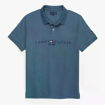 Чоловіча футболка з логотипом Tommy Hilfiger, синя, XL