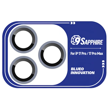 Захисне скло BlueO Sapphire на камеру на Apple iPhone 17 Pro / 17 Pro Max Темно-синій / Dark Blue