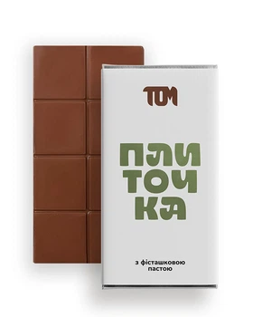 Плиточка ТОМ с фисташковой пастой, 100 г