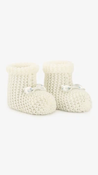 Пинетки вязаные для мальчика Very Socks 140 0-1 год Молочный shop (2000999408175)