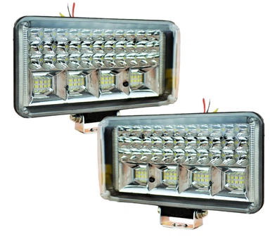 LED фара прямокутна (2шт) 171W 6000K ближній + дальній 12-24V (22.5x11x5СМ) фари на трактор МТЗ