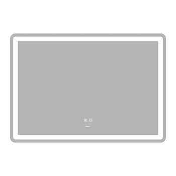 Зеркало Zerix Mirra MR05-100x70 с LED Touch, Anti-fog, диммером, регулятором яркости (ZX6060)