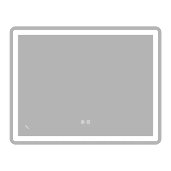 Зеркало Zerix Mirra MR05-90x70-REVERSE с LED Touch, Anti-fog, димером, регулятором яркости (ZX6059)
