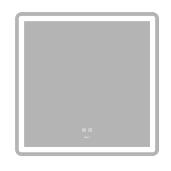 Дзеркало Zerix Mirra MR05-80x80 з LED Touch, Anti-fog, димером, регулятором яскравості (ZX6058)